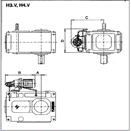 齒輪箱電動泵強制潤滑方式(類型H3、H4、B2、B3、B4)規格5..18