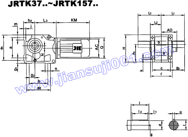 JRTK斜齒輪—傘齒輪減速機電機
